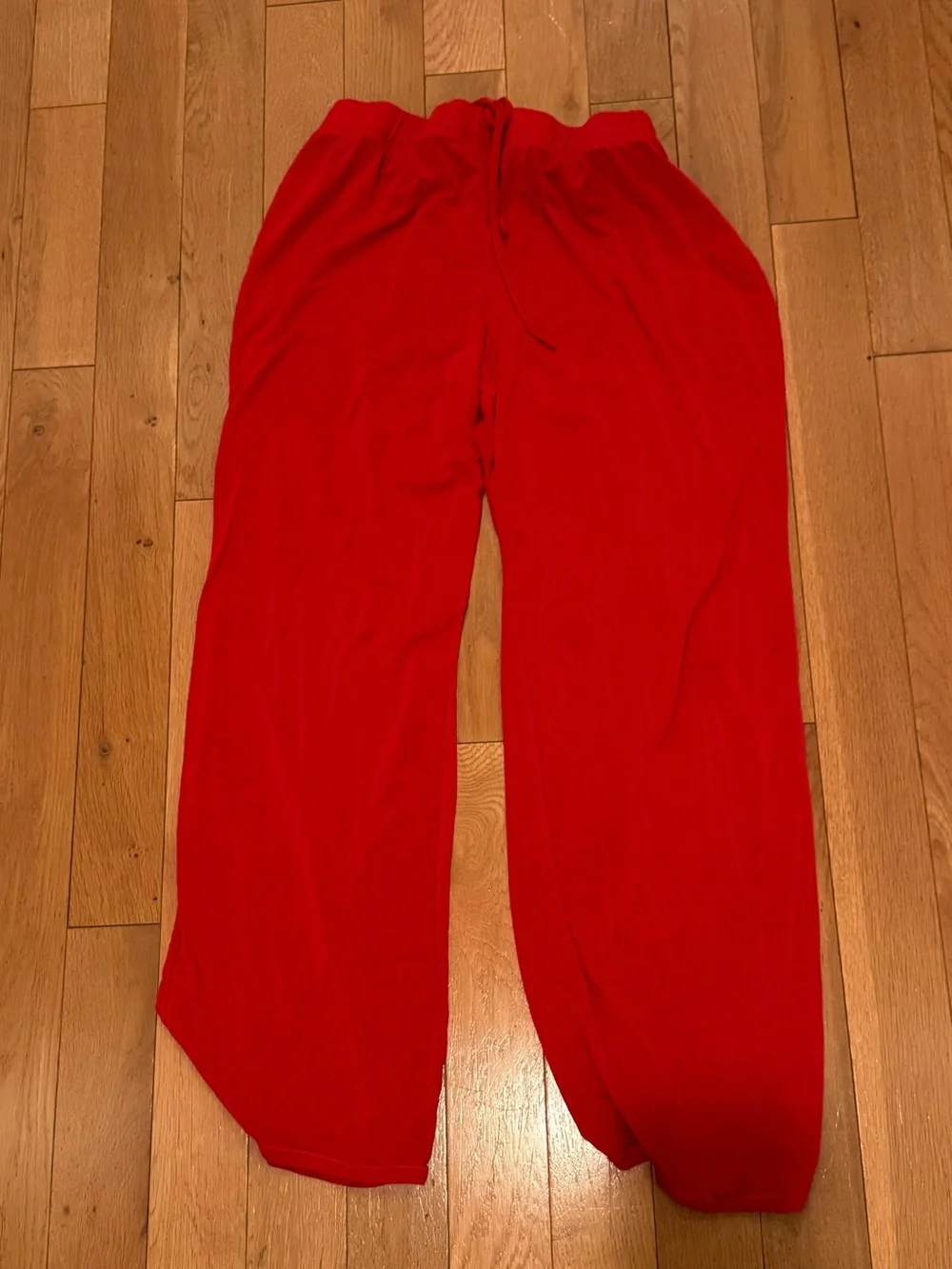 SKIMS red matching PJ set